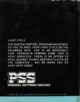 Light Cycle (1983)(Robb, Jonathan)[h TSTH][E00DFS] box cover back